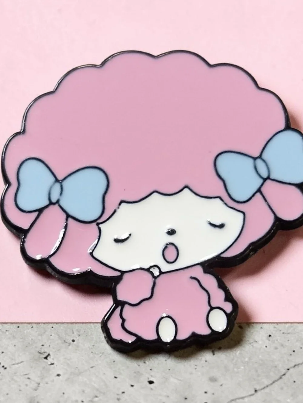Sanrio Cute Pink Sleeping Character Enamel Pin